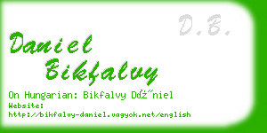 daniel bikfalvy business card